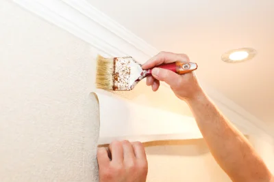 Pose de papier peint à Domancy — revêtements muraux et toiles de verre